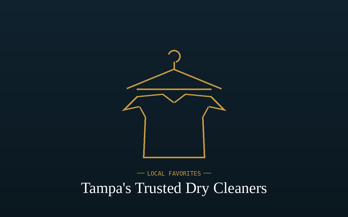 Tampa's Trusted Dry Cleaners